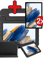 BTH BTH Samsung Galaxy Tab A8 2021 Kinderhoes Met 2x Screenprotector - Zwart