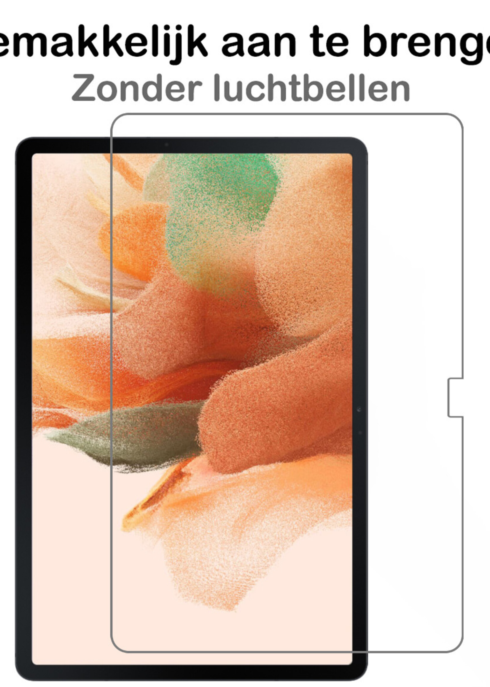 BTH Screenprotector Geschikt voor Samsung Galaxy Tab S7 Plus Screenprotector Tempered Glass Screen Protector Gehard Glas - Screenprotector Geschikt voor Samsung Tab S7 Plus Screenprotector Glas - 2 PACK