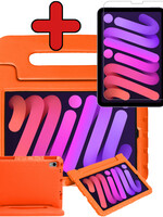 BTH BTH iPad Mini 6 Kinderhoes Met Screenprotector - Oranje
