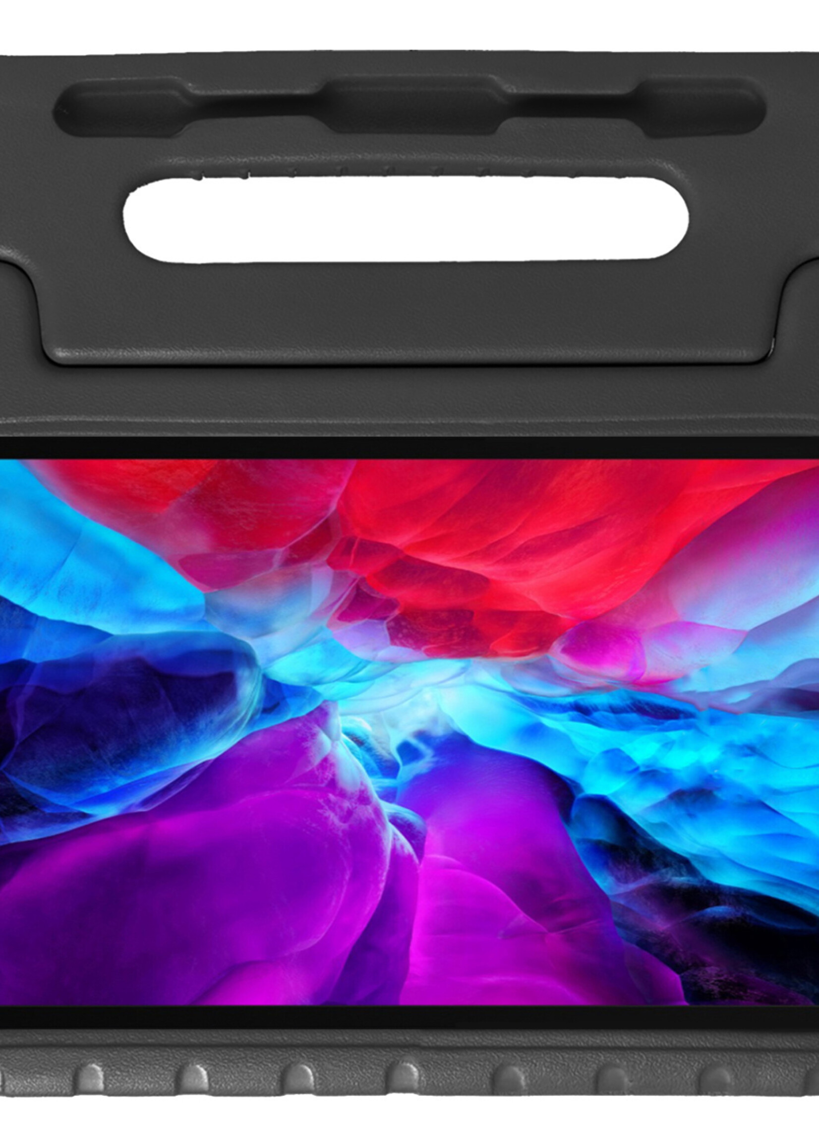 BTH Kinderhoes Geschikt voor iPad Pro 2018 (11 inch) Hoes Kinder Hoesje Kids Case Cover Kidsproof Met 2x Screenprotector - Hoesje Geschikt voor iPad Pro 11 inch (2018) Hoesje Kinder Hoes - Zwart