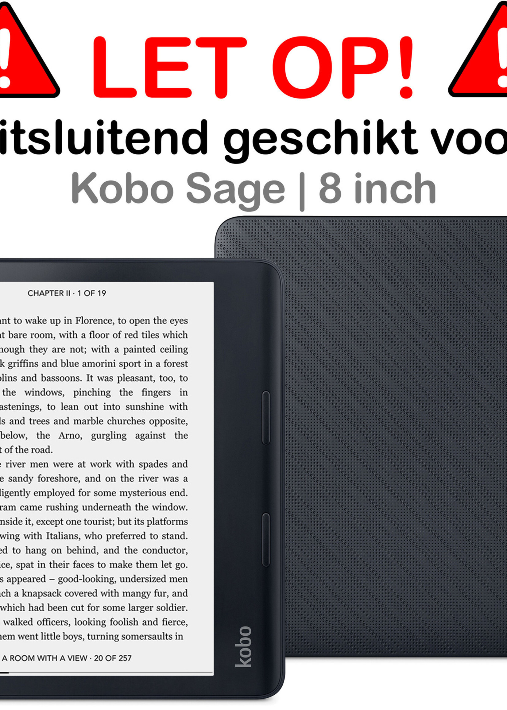 BTH Kobo Sage Hoesje Case Sleep Cover Premium Hoes - Rose Goud
