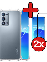 BTH BTH OPPO Reno 6 Pro Hoesje Shockproof Met 2x Screenprotector
