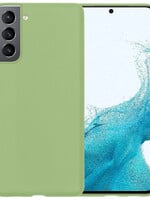 BTH BTH Samsung Galaxy S22 Hoesje Siliconen - Groen