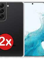 BTH BTH Samsung Galaxy S22 Plus Hoesje Siliconen - Transparant - 2 PACK