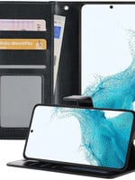 BTH BTH Samsung Galaxy S22 Hoesje Bookcase - Zwart