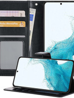 BTH BTH Samsung Galaxy S22 Plus Hoesje Bookcase - Zwart