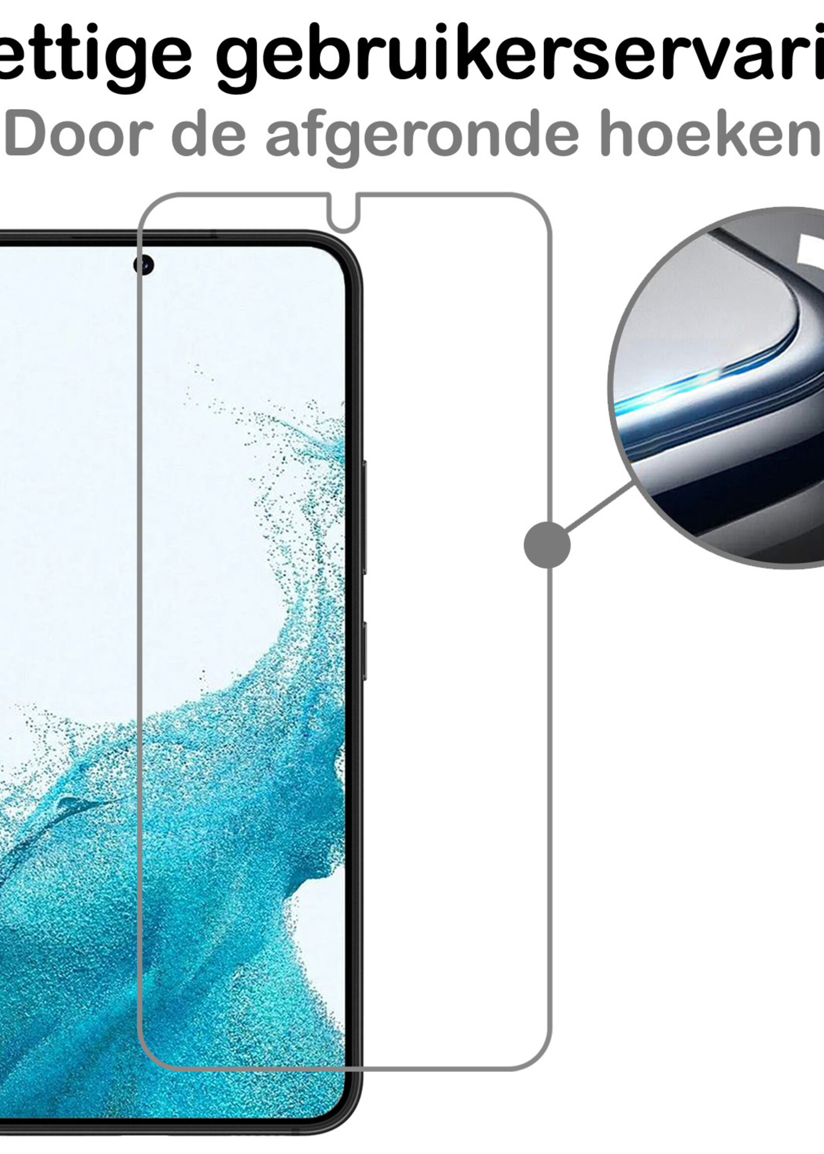 BTH Screenprotector Geschikt voor Samsung S22 Screenprotector Glas Gehard Tempered Glass - Screenprotector Geschikt voor Samsung Galaxy S22 Screen Protector Screen Cover - 2 PACK