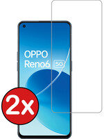 BTH BTH OPPO Reno 6 Screenprotector Glas - 2 PACK