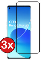 BTH BTH OPPO Reno 6 Pro Screenprotector Glas - 3 PACK