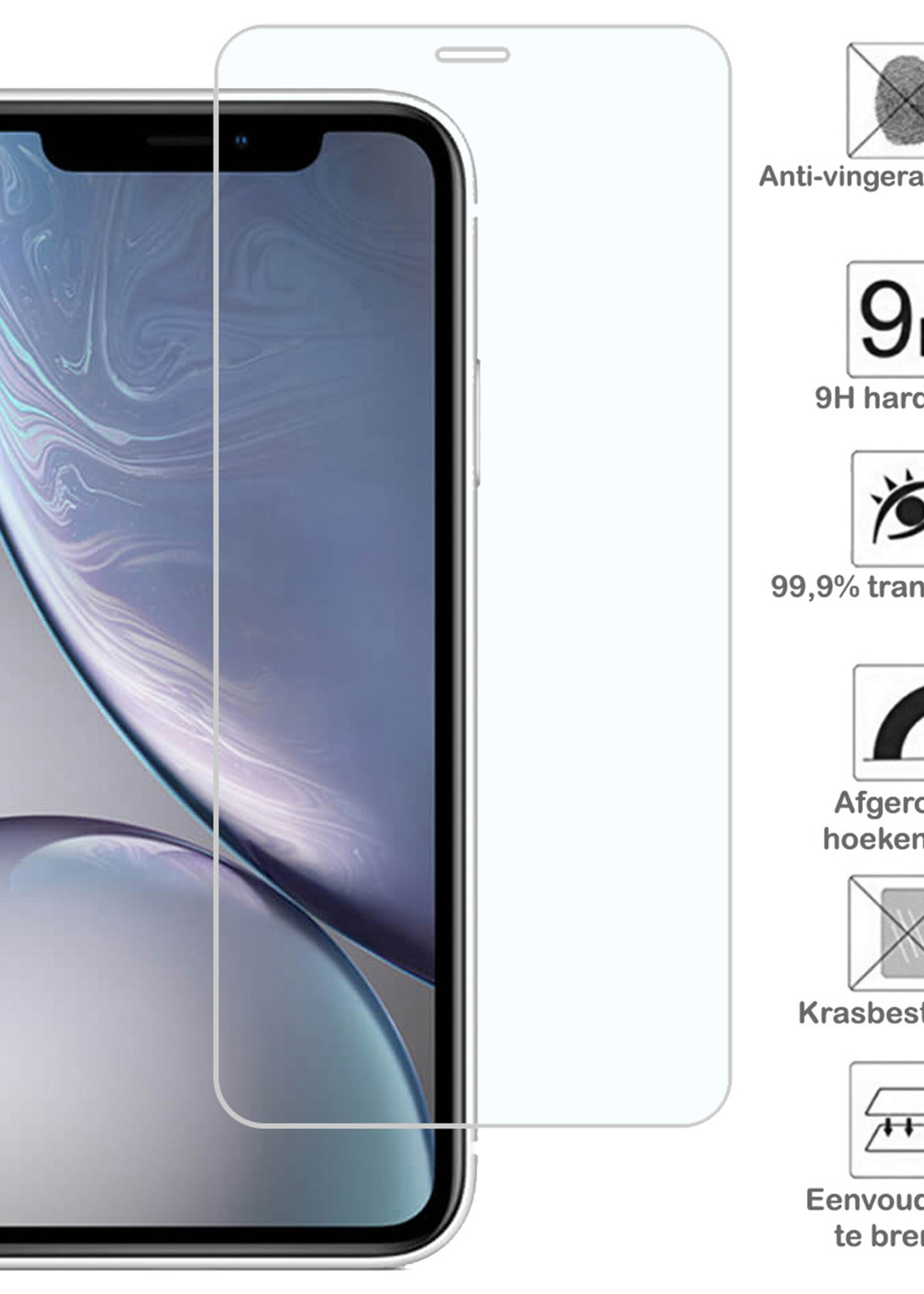 BTH Screenprotector voor iPhone X/Xs Screenprotector Glas Tempered Glass Met Dichte Notch