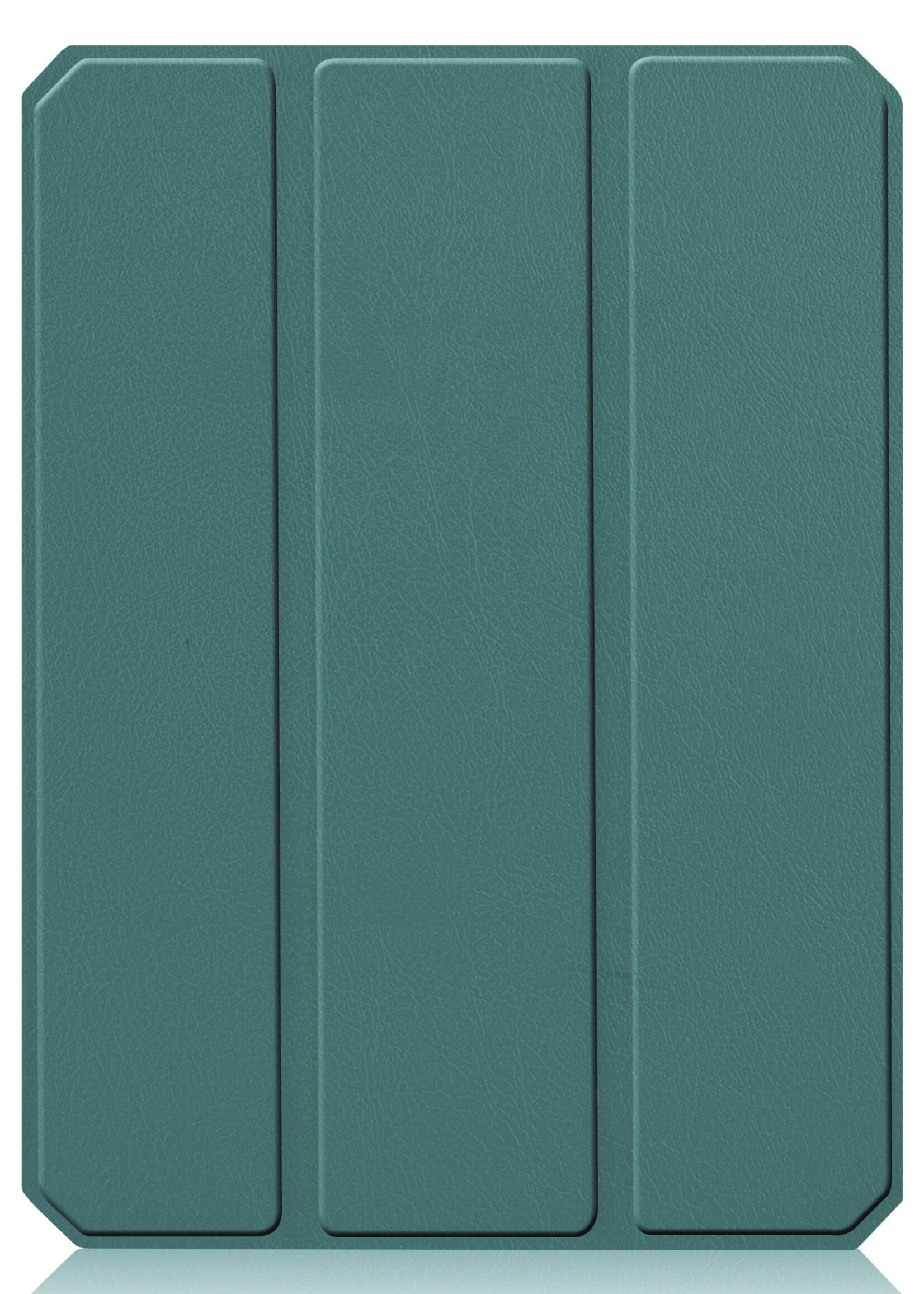 BTH Hoes Geschikt voor iPad Mini 6 Hoes Book Case Hoesje Trifold Cover Met Uitsparing Geschikt voor Apple Pencil Met Screenprotector - Hoesje Geschikt voor iPad Mini 6 Hoesje Bookcase - Donkergroen
