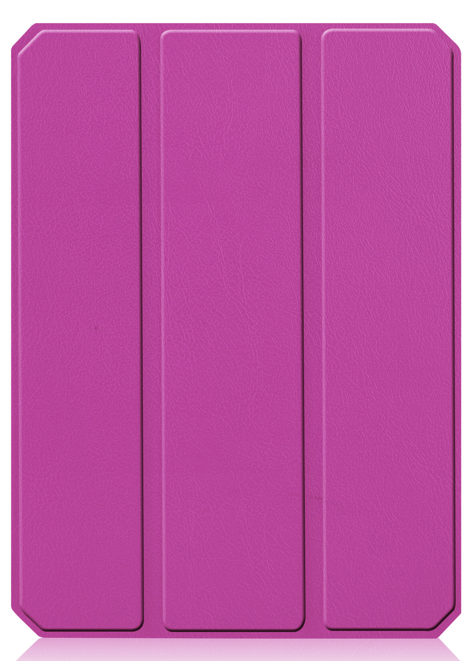 BTH Hoes Geschikt voor iPad Mini 6 Hoes Book Case Hoesje Trifold Cover Met Uitsparing Geschikt voor Apple Pencil Met Screenprotector - Hoesje Geschikt voor iPad Mini 6 Hoesje Bookcase - Paars