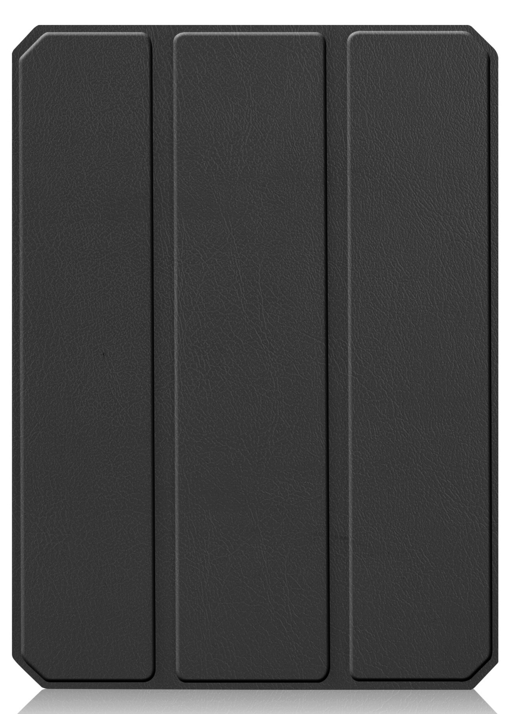 BTH Hoes Geschikt voor iPad Mini 6 Hoes Book Case Hoesje Trifold Cover Met Uitsparing Geschikt voor Apple Pencil Met Screenprotector - Hoesje Geschikt voor iPad Mini 6 Hoesje Bookcase - Zwart