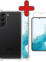 BTH BTH Samsung Galaxy S22 Hoesje Shockproof Met Screenprotector