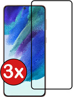 BTH BTH Samsung Galaxy S21FE Screenprotector Full Screen Cover - 3 PACK