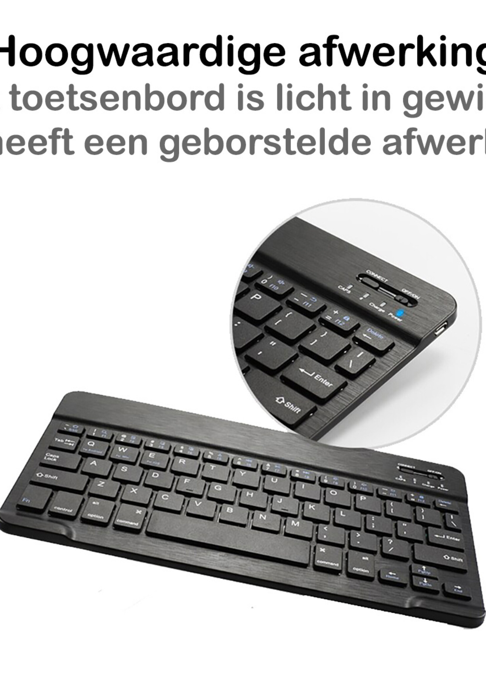 BTH iPad Pro 11 inch 2018 Hoesje Toetsenbord Hoes Luxe Keyboard Case Cover (11 inch) - Zwart