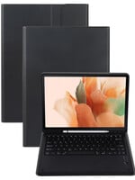 BTH BTH Samsung Galaxy Tab S7 FE Toetsenbord Hoes - Zwart