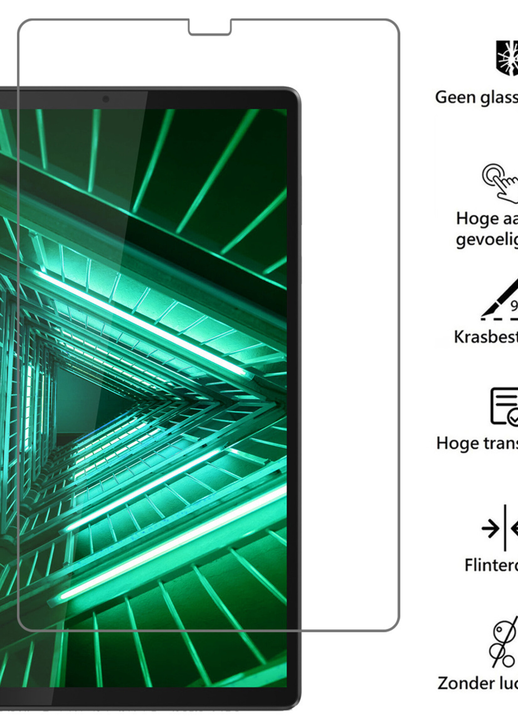 BTH Kinderhoes Geschikt voor Lenovo Tab M10 FHD Plus 2nd Gen Hoes Kinder Hoesje Kids Case Cover Kidsproof Met Screenprotector - Hoesje Geschikt voor Lenovo Tab M10 FHD Plus (2e Gen) Hoesje Kinder Hoes - Groen