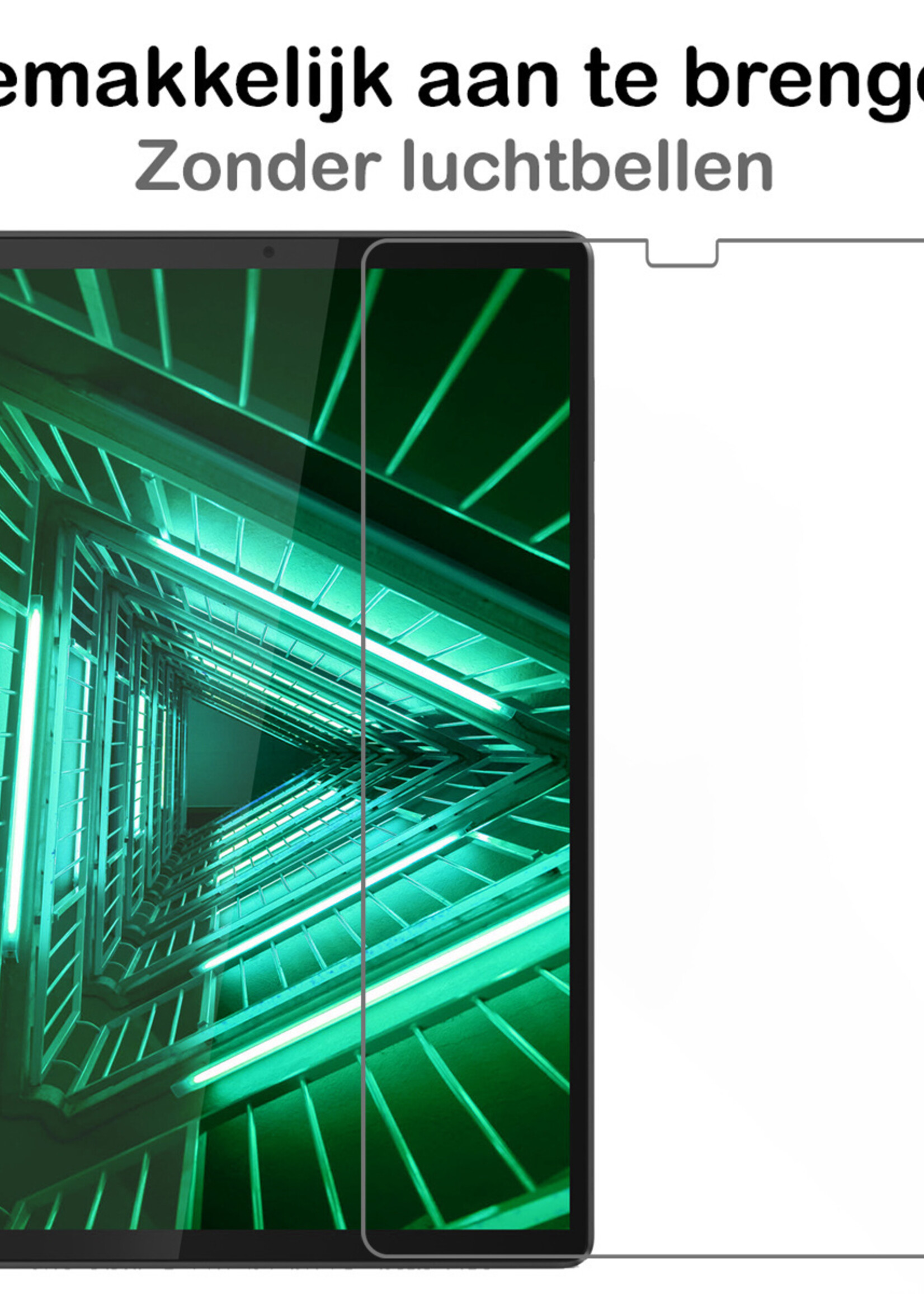 BTH Kinderhoes Geschikt voor Lenovo Tab M10 FHD Plus 2nd Gen Hoes Kinder Hoesje Kids Case Cover Kidsproof Met Screenprotector - Hoesje Geschikt voor Lenovo Tab M10 FHD Plus (2e Gen) Hoesje Kinder Hoes - Groen