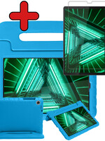 BTH BTH Lenovo Tab M10 FHD Plus Kinderhoes Met Screenprotector - Blauw