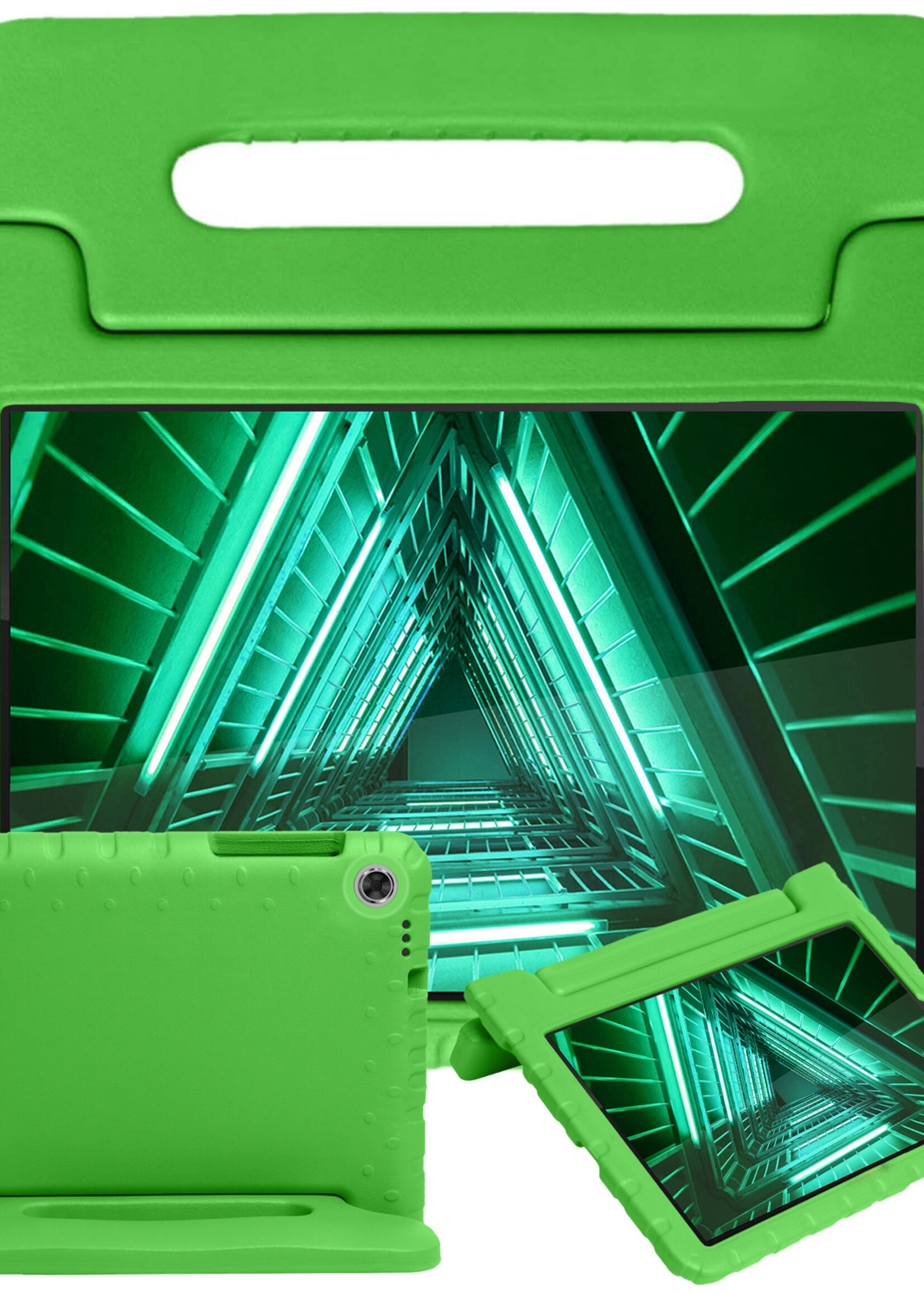BTH BTH Lenovo Tab M10 FHD Plus Kinderhoes - Groen