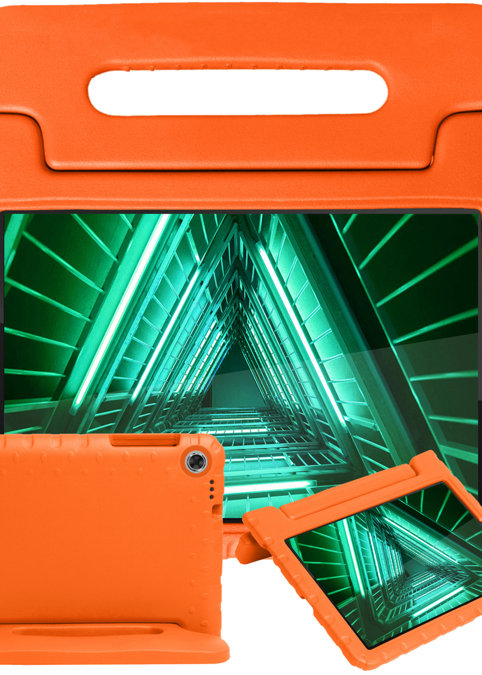 BTH BTH Lenovo Tab M10 FHD Plus Kinderhoes - Oranje
