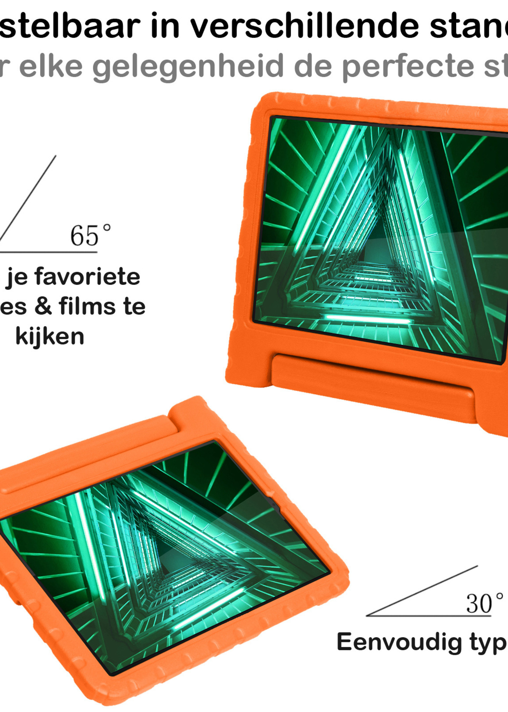 BTH BTH Lenovo Tab M10 FHD Plus Kinderhoes - Oranje