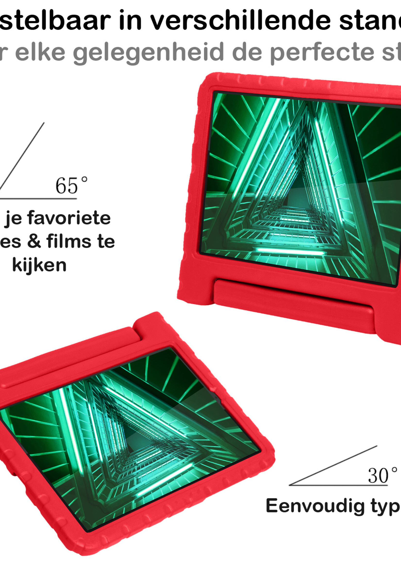 BTH BTH Lenovo Tab M10 FHD Plus Kinderhoes - Rood