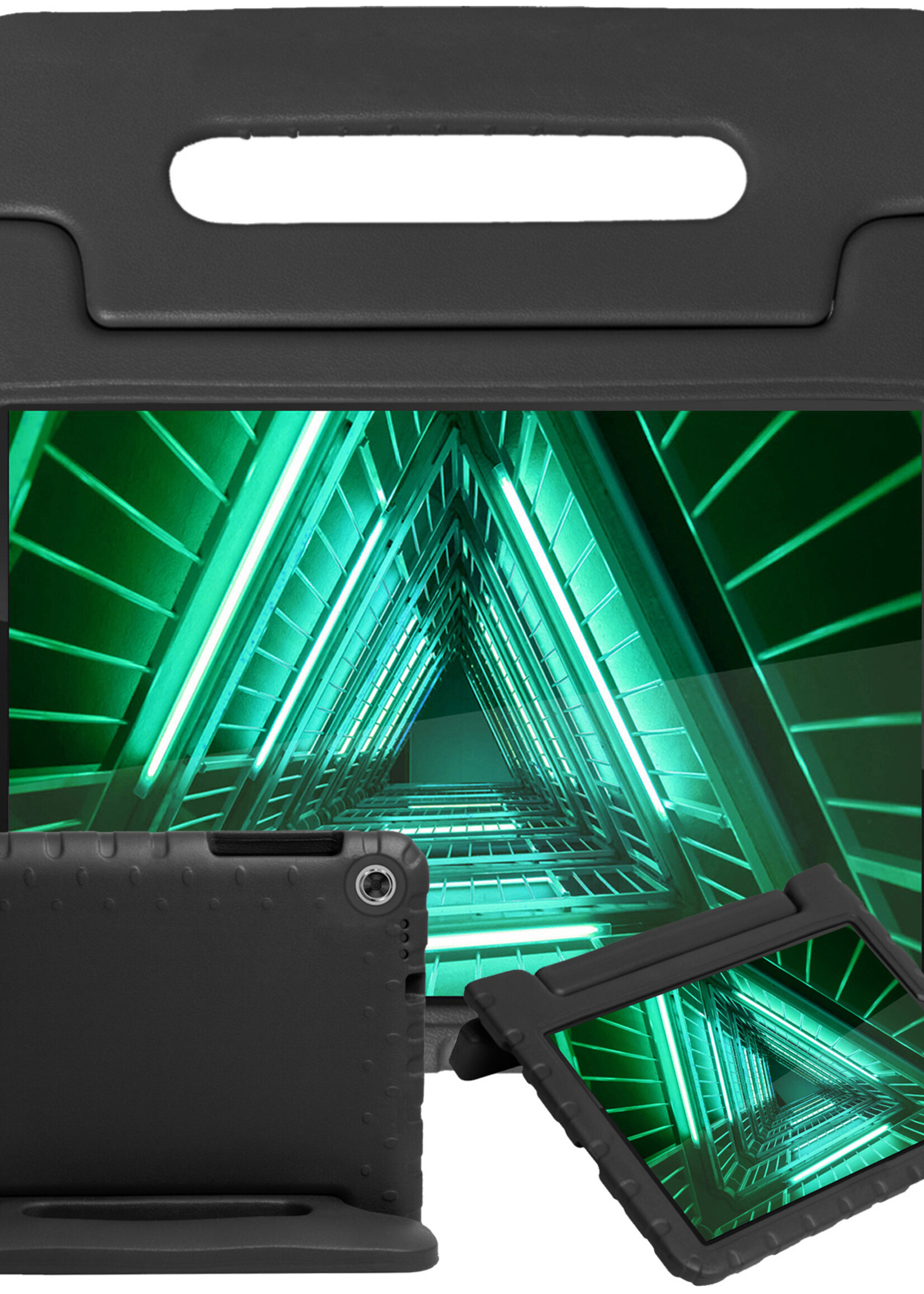BTH BTH Lenovo Tab M10 FHD Plus Kinderhoes - Zwart