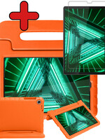 BTH BTH Lenovo Tab M10 FHD Plus Kinderhoes Met Screenprotector - Oranje