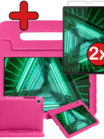 BTH BTH Lenovo Tab M10 FHD Plus Kinderhoes Met 2x Screenprotector - Roze