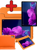 BTH BTH Lenovo Tab P11 Kinderhoes Met Screenprotector - Oranje