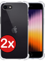 BTH BTH iPhone SE 2022 Hoesje Shockproof - Transparant - 2 PACK