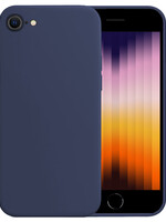 BTH BTH iPhone SE 2022 Hoesje Siliconen - Donkerblauw
