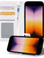 BTH BTH iPhone SE 2022 Hoesje Bookcase - Wit