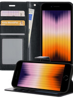 BTH BTH iPhone SE 2022 Hoesje Bookcase - Zwart