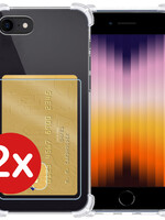 BTH BTH iPhone SE 2022 Hoesje Pashouder - 2 PACK