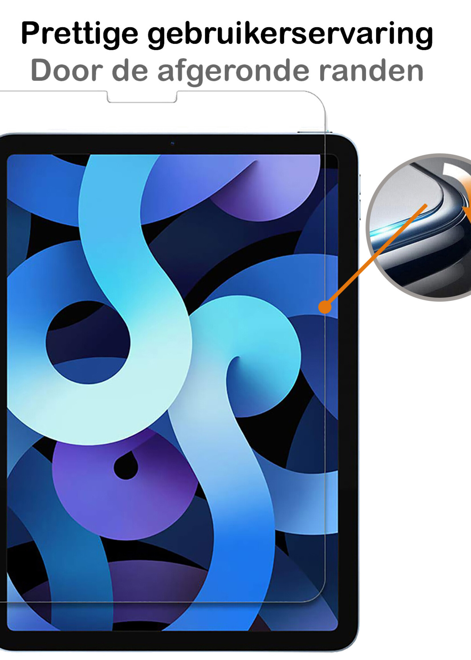 BTH Screenprotector Geschikt voor iPad Air 2022 Screenprotector Tempered Glass Screen Protector Gehard Glas - Screenprotector Geschikt voor iPad Air 5 2022 Screenprotector Glas - 3 PACK