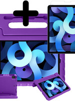 BTH BTH iPad Air 5 Kinderhoes Met Screenprotector - Paars