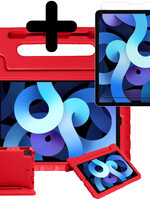BTH BTH iPad Air 5 Kinderhoes Met Screenprotector - Rood