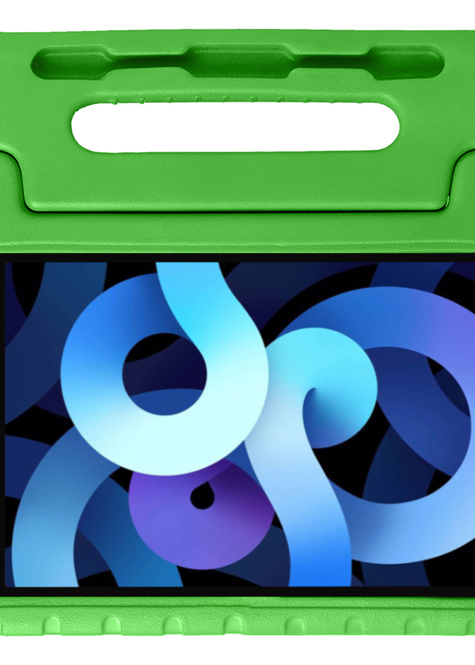 BTH iPad Air 2022 Hoes Kinder Hoesje Kids Case Cover Kids Proof - iPad Air 5 Kinder Hoes - Groen