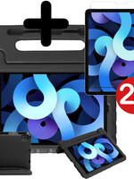 BTH BTH iPad Air 5 Kinderhoes Met 2x Screenprotector - Zwart
