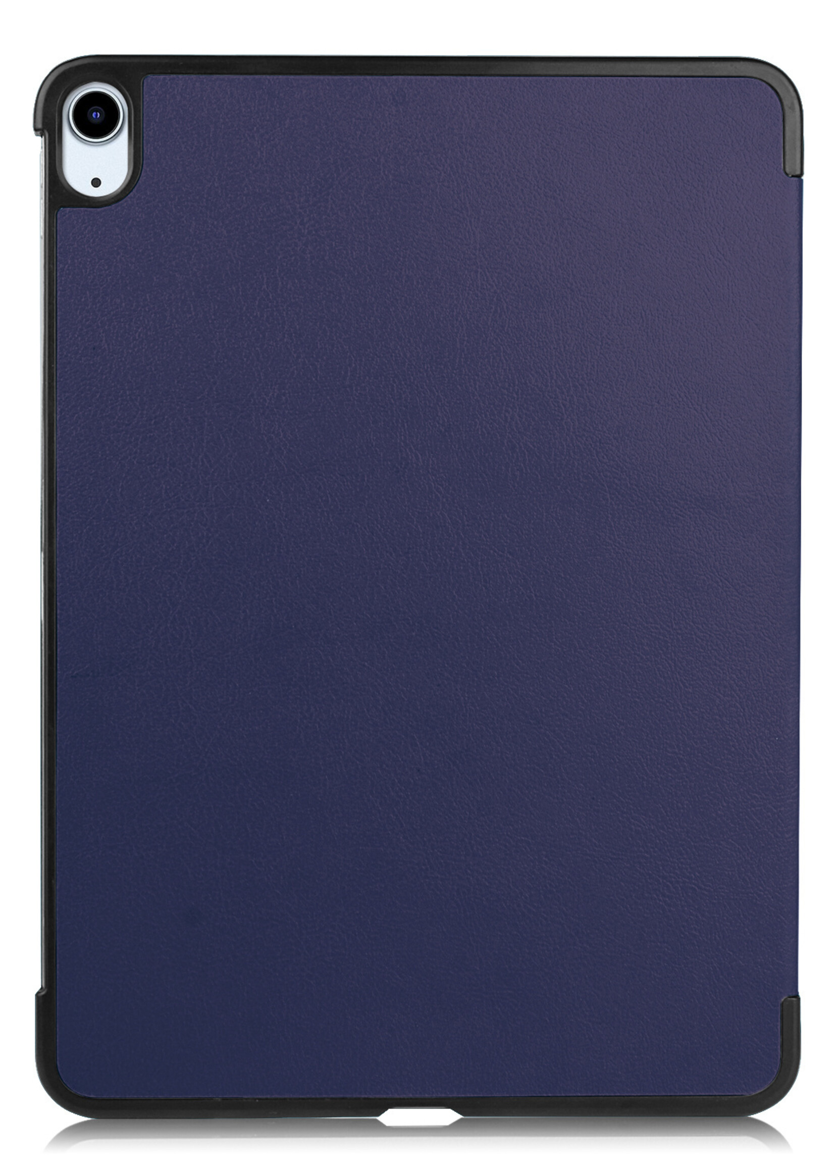 BTH iPad Air 2022 Hoes Luxe Book Case - iPad Air 5 Hoesje Case Cover - Donker Blauw