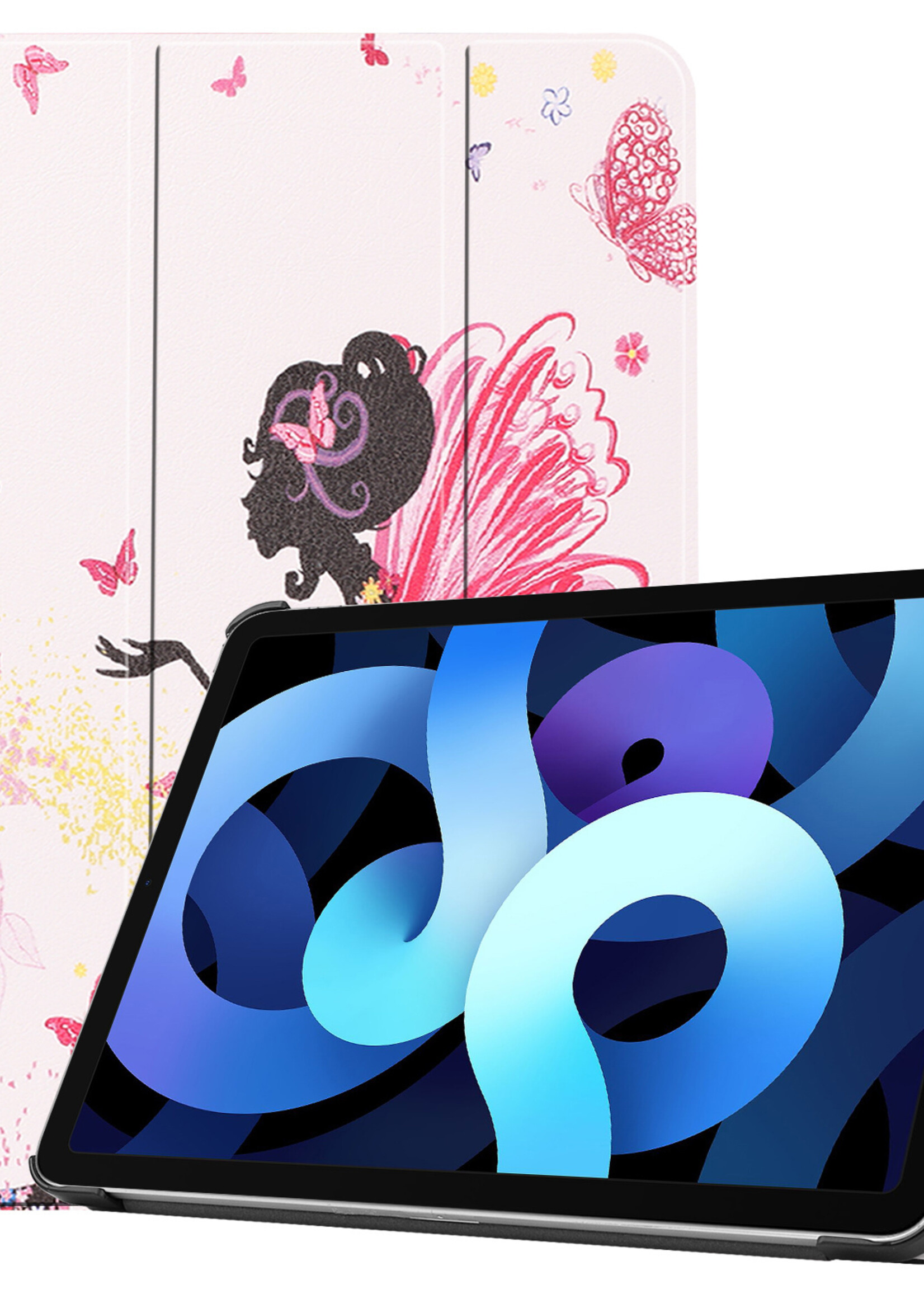 BTH iPad Air 2022 Hoes Luxe Book Case - iPad Air 5 Hoesje Case Cover - Elfje