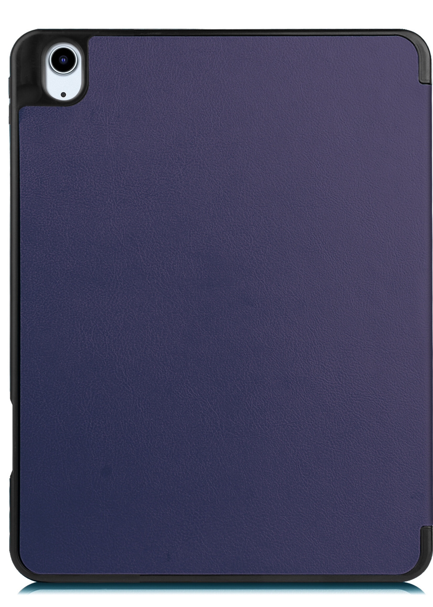 BTH iPad Air 2022 Hoes Book Case Hoesje Met Uitsparing Apple Pencil - iPad Air 5 Hoesje Cover Case - Donker Blauw