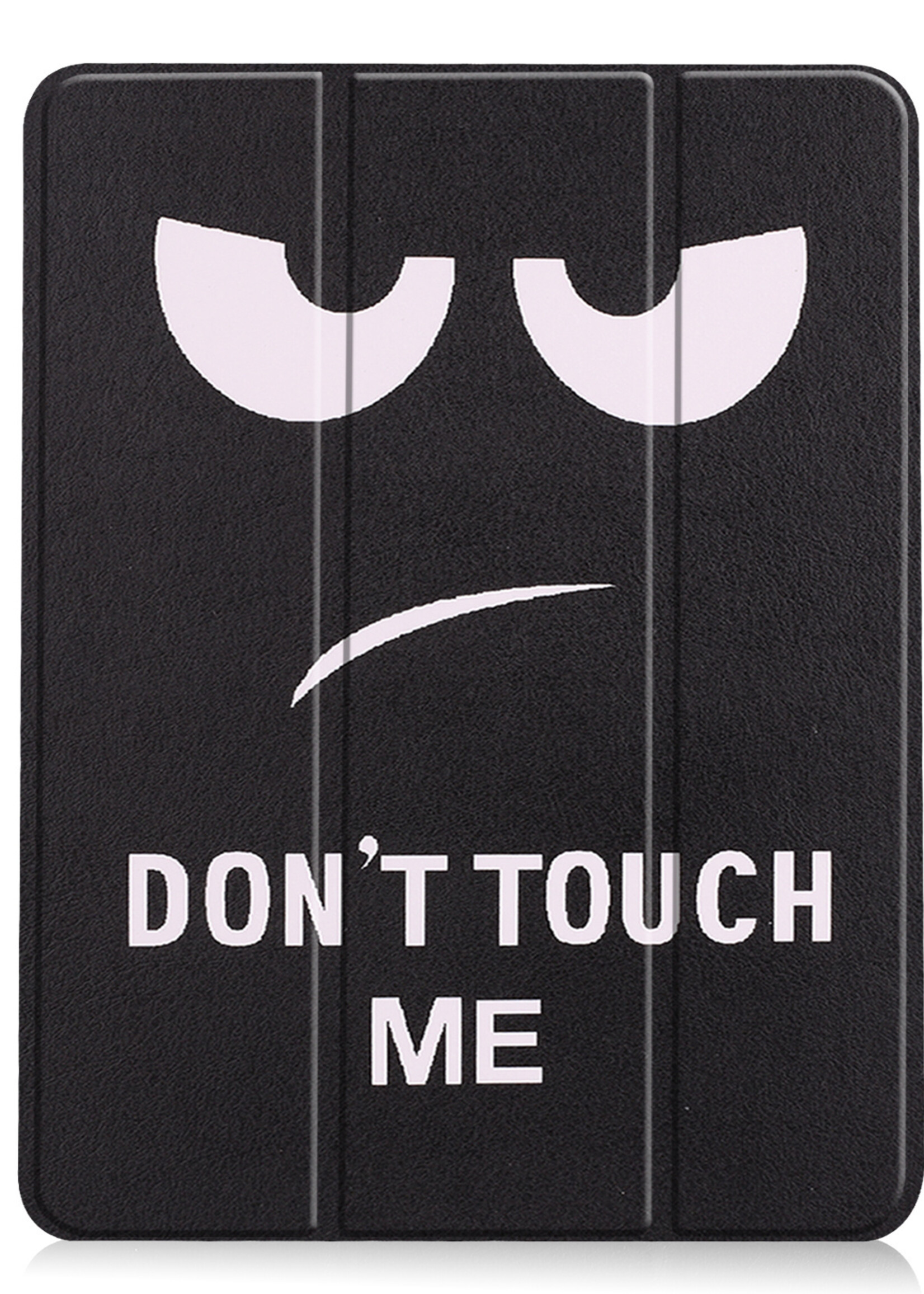 BTH iPad Air 2022 Hoes Book Case Hoesje Met Uitsparing Apple Pencil - iPad Air 5 Hoesje Cover Case - Don't Touch Me