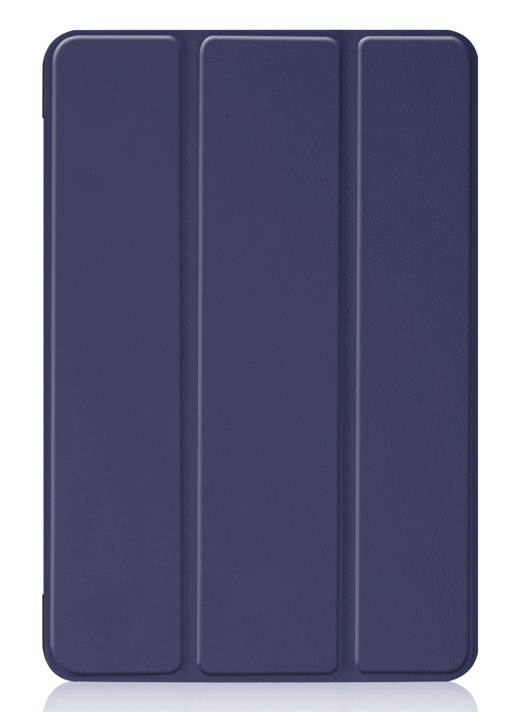 BTH Hoes Geschikt voor iPad Mini 6 Hoes Book Case Hoesje Trifold Cover Met Screenprotector - Hoesje Geschikt voor iPad Mini 6 Hoesje Bookcase - Donkerblauw