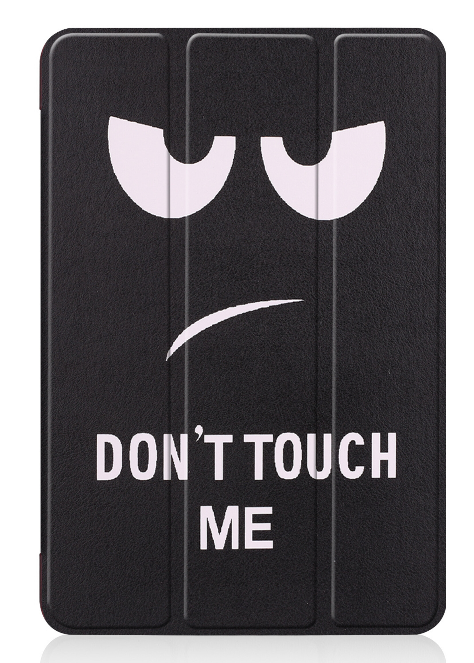 BTH Hoes Geschikt voor iPad Mini 6 Hoes Book Case Hoesje Trifold Cover Met Screenprotector - Hoesje Geschikt voor iPad Mini 6 Hoesje Bookcase - Don't Touch Me
