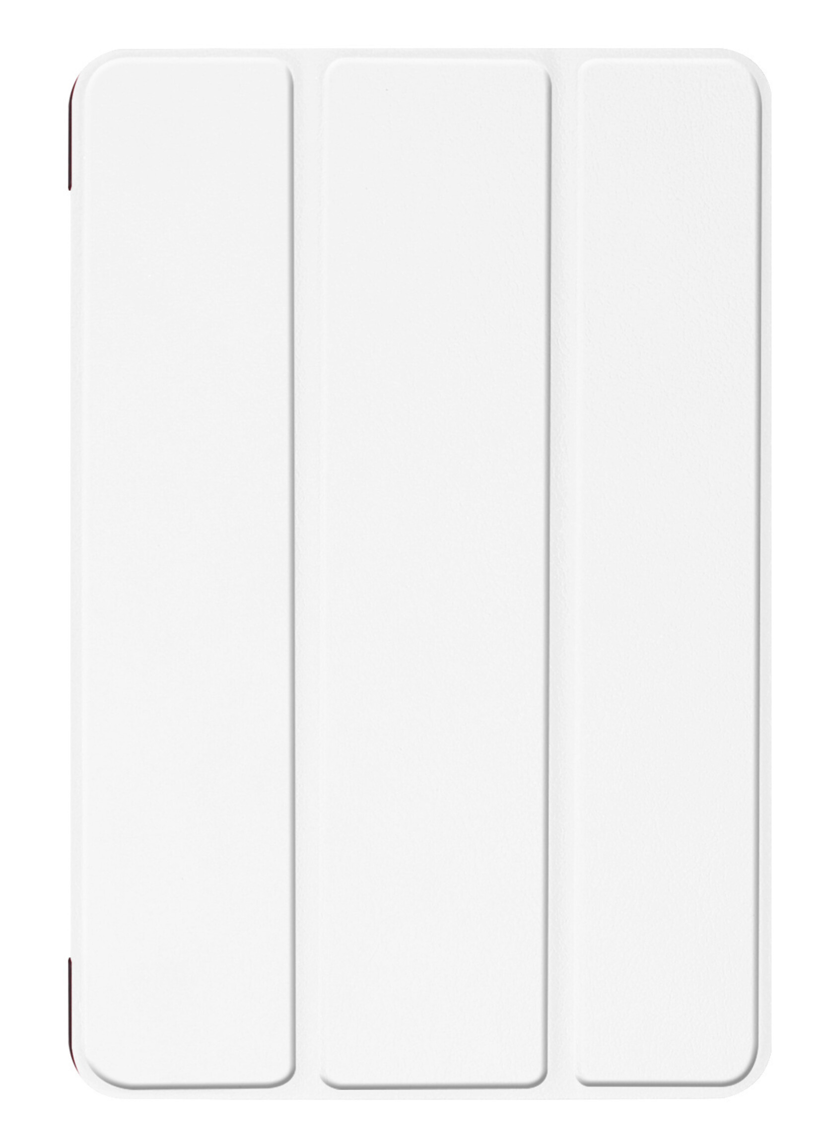 BTH Hoes Geschikt voor iPad Mini 6 Hoes Book Case Hoesje Trifold Cover Met Screenprotector - Hoesje Geschikt voor iPad Mini 6 Hoesje Bookcase - Wit