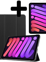 BTH BTH iPad Mini 6 Hoesje Met Screenprotector - Zwart